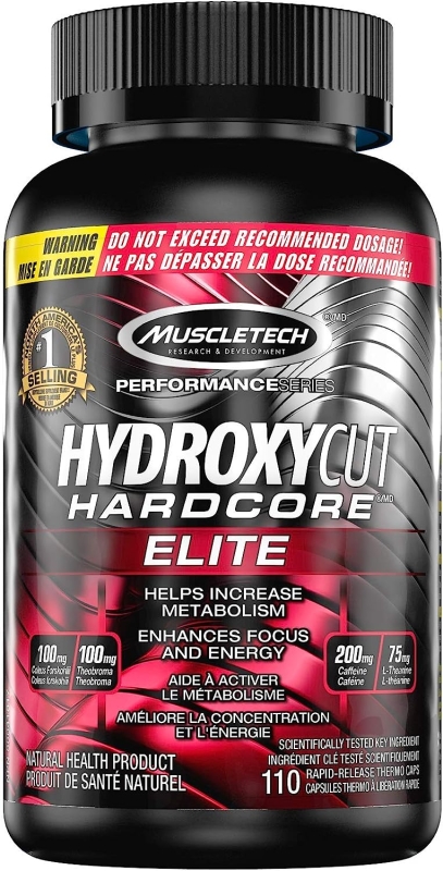 MuscleTech Hydroxycut Hardcore Elite 110 Rapid Release Thermo Caps In