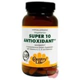 Country Life - Super 10 Antioxidant Formula Maximized Family Size-Super Sav - 120 Tablets