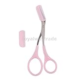 Women Eyebrow Trimmer Comb Eyelash Hair Scissors Cutter Remover Makeup Tool