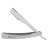 Barber 9.5 Inch Shaving Straight Edge Razor Silver