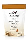 Bariatric Advantage Calcium Citrate 500mg Caramel Chewy Bite 90ct Bag-sugar free