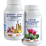 PC Liver & Brain Benefits + Liver Anti-Oxidant Extracts Kit 90 Capsules