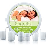 SnoreEX(TM) Advanced Anti Snoring Device - The Natural and Instant Snoring Solution - Pack of 4 Plus Free Protective Case