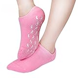 Seetwo  Moisturizing Gel Socks with Rose Essential Oil Jojoba Oil Olive Oil Vitamin E