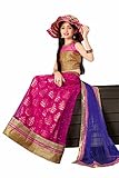 Indian Trends Net Fabric Red Color Incredible Unstitched Lehengha Choli 54914