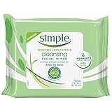 Simple Cleansing Facial Wipes, 25 Count