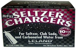 50 Leland (LE10 CO2) CO2 soda chargers - 8g C02 seltzer water cartridges - 5 boxes of 10