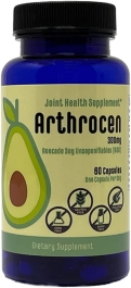 Arthrocen 300 mg Avocado Soy Unsaponifiables Joint Health Supplement 60 Caps 2 Month Supply