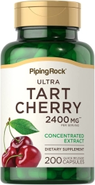 Piping Rock Ultra Tart Cherry 1200 mg 2 Bottles x 100 Quick Release Capsules Dietary Supplement